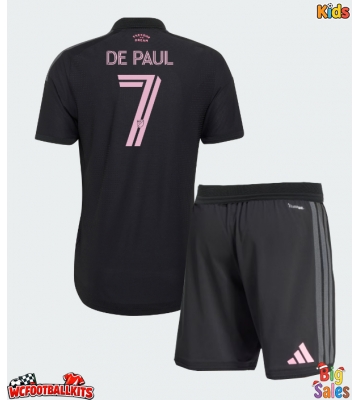 Inter Miami Rodrigo De Paul #7 Replica Away Stadium Kit for Kids 2026-27 Short Sleeve (+ pants)